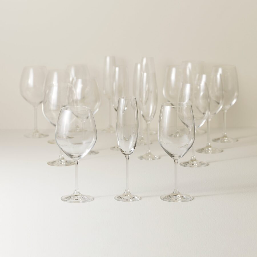 Mixed Wine Glass Collection - 18 Piece Set
