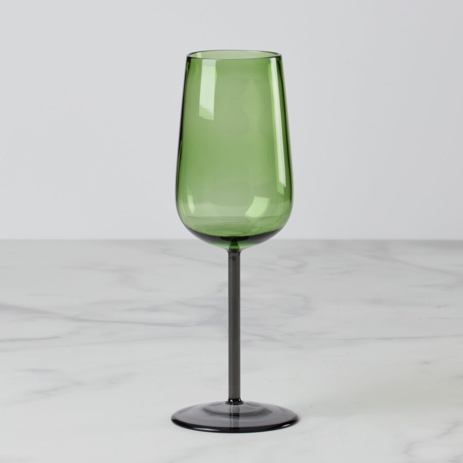 Artisan-Crafted Two-Tone Wine Glass